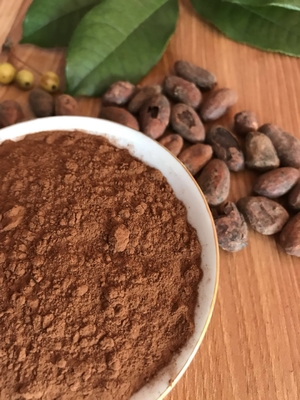 Σκοτεινή καφετιά Unsweetened ήπια γεύση σκονών κακάου, εύκολη να διαλύσει στα υγρά